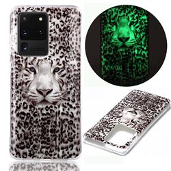 Leopard Tiger Noctilucent Soft TPU Back Cover for Samsung Galaxy S20 Ultra / S11 Plus