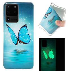 Butterfly Noctilucent Soft TPU Back Cover for Samsung Galaxy S20 Ultra / S11 Plus