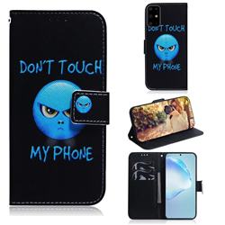 Not Touch My Phone PU Leather Wallet Case for Samsung Galaxy S20 Ultra / S11 Plus