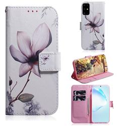 Magnolia Flower PU Leather Wallet Case for Samsung Galaxy S20 Ultra / S11 Plus