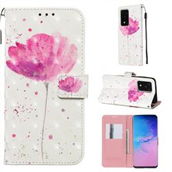 Watercolor 3D Painted Leather Wallet Case for Samsung Galaxy S20 Ultra / S11 Plus