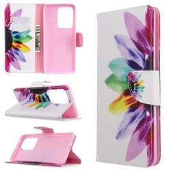 Seven-color Flowers Leather Wallet Case for Samsung Galaxy S20 Ultra / S11 Plus