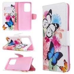 Vivid Flying Butterflies Leather Wallet Case for Samsung Galaxy S20 Ultra / S11 Plus