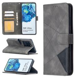 Binfen Color BF05 Prismatic Slim Wallet Flip Cover for Samsung Galaxy S20 Ultra / S11 Plus - Gray
