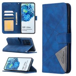 Binfen Color BF05 Prismatic Slim Wallet Flip Cover for Samsung Galaxy S20 Ultra / S11 Plus - Blue