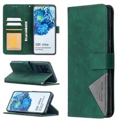 Binfen Color BF05 Prismatic Slim Wallet Flip Cover for Samsung Galaxy S20 Ultra / S11 Plus - Green
