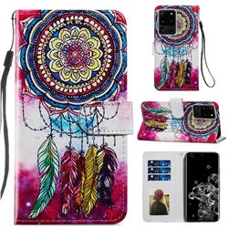 Dreamcatcher Smooth Leather Phone Wallet Case for Samsung Galaxy S20 Ultra