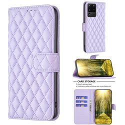 Binfen Color BF-14 Fragrance Protective Wallet Flip Cover for Samsung Galaxy S20 Ultra - Purple