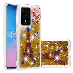 Golden Tower Dynamic Liquid Glitter Quicksand Soft TPU Case for Samsung Galaxy S20 / S11e