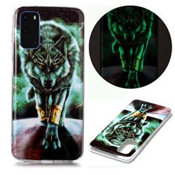 Wolf King Noctilucent Soft TPU Back Cover for Samsung Galaxy S20 / S11e