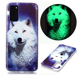 Galaxy Wolf Noctilucent Soft TPU Back Cover for Samsung Galaxy S20 / S11e