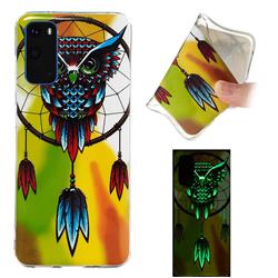 Owl Wind Chimes Noctilucent Soft TPU Back Cover for Samsung Galaxy S20 / S11e