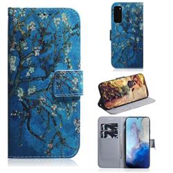 Apricot Tree PU Leather Wallet Case for Samsung Galaxy S20 / S11e