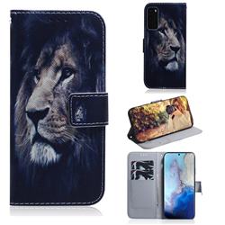 Lion Face PU Leather Wallet Case for Samsung Galaxy S20 / S11e