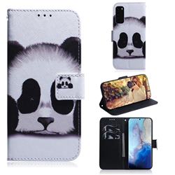 Sleeping Panda PU Leather Wallet Case for Samsung Galaxy S20 / S11e