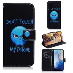 Not Touch My Phone PU Leather Wallet Case for Samsung Galaxy S20 / S11e