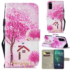 Tree House 3D Painted Leather Wallet Phone Case for Samsung Galaxy S20 / S11e
