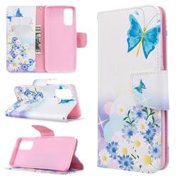 Butterflies Flowers Leather Wallet Case for Samsung Galaxy S20 / S11e