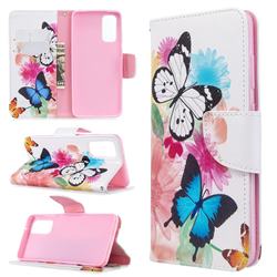 Vivid Flying Butterflies Leather Wallet Case for Samsung Galaxy S20 / S11e