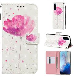 Watercolor 3D Painted Leather Wallet Case for Samsung Galaxy S20 / S11e