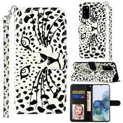 Leopard Panther 3D Leather Phone Holster Wallet Case for Samsung Galaxy S20 / S11e