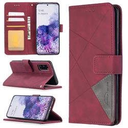 Binfen Color BF05 Prismatic Slim Wallet Flip Cover for Samsung Galaxy S20 / S11e - Red