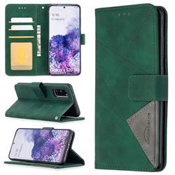 Binfen Color BF05 Prismatic Slim Wallet Flip Cover for Samsung Galaxy S20 / S11e - Green