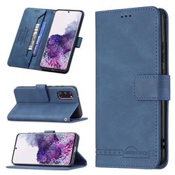 Binfen Color RFID Blocking Leather Wallet Case for Samsung Galaxy S20 - Blue