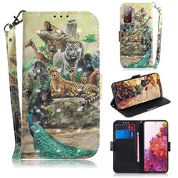 Beast Zoo 3D Painted Leather Wallet Phone Case for Samsung Galaxy S20 FE / S20 Lite