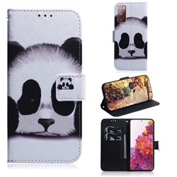 Sleeping Panda PU Leather Wallet Case for Samsung Galaxy S20 FE / S20 Lite