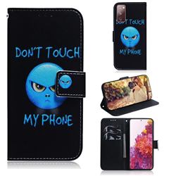 Not Touch My Phone PU Leather Wallet Case for Samsung Galaxy S20 FE / S20 Lite