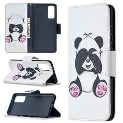 Lovely Panda Leather Wallet Case for Samsung Galaxy S20 FE / S20 Lite