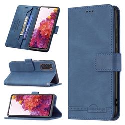 Binfen Color RFID Blocking Leather Wallet Case for Samsung Galaxy S20 FE / S20 Lite - Blue