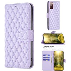 Binfen Color BF-14 Fragrance Protective Wallet Flip Cover for Samsung Galaxy S20 FE / S20 Lite - Purple