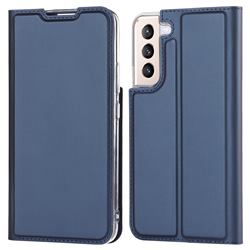 Ultra Slim Card Magnetic Automatic Suction Leather Wallet Case for Samsung Galaxy S22 Plus (S22 Pro) - Royal Blue