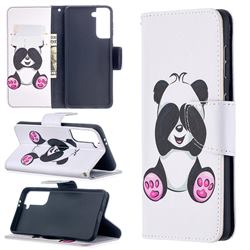 Lovely Panda Leather Wallet Case for Samsung Galaxy S21 / Galaxy S30