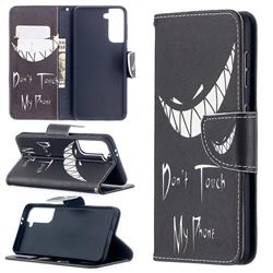 Crooked Grin Leather Wallet Case for Samsung Galaxy S21