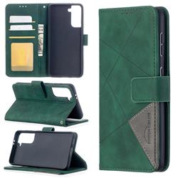 Binfen Color BF05 Prismatic Slim Wallet Flip Cover for Samsung Galaxy S21 - Green