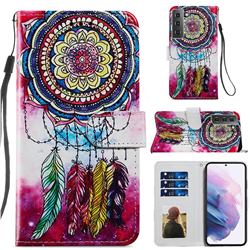 Dreamcatcher Smooth Leather Phone Wallet Case for Samsung Galaxy S21