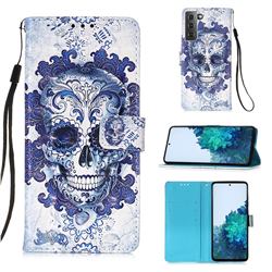 Cloud Kito 3D Painted Leather Wallet Case for Samsung Galaxy S21