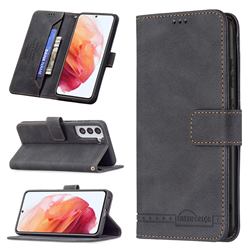 Binfen Color RFID Blocking Leather Wallet Case for Samsung Galaxy S21 - Black