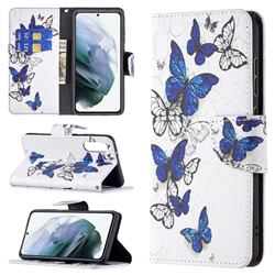 Flying Butterflies Leather Wallet Case for Samsung Galaxy S21 FE