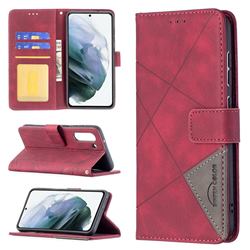 Binfen Color BF05 Prismatic Slim Wallet Flip Cover for Samsung Galaxy S21 FE - Red