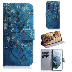 Apricot Tree PU Leather Wallet Case for Samsung Galaxy S21 FE