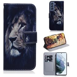 Lion Face PU Leather Wallet Case for Samsung Galaxy S21 FE