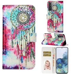 Butterfly Chimes PU Leather Wallet Case for Samsung Galaxy S21 Plus / S30 Plus