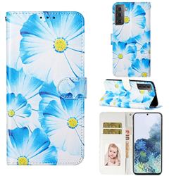 Orchid Flower PU Leather Wallet Case for Samsung Galaxy S21 Plus / S30 Plus