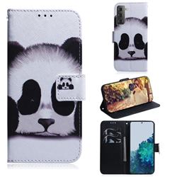 Sleeping Panda PU Leather Wallet Case for Samsung Galaxy S21 Plus / S30 Plus