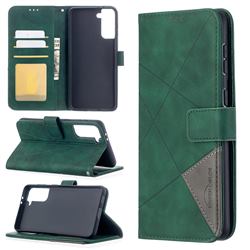 Binfen Color BF05 Prismatic Slim Wallet Flip Cover for Samsung Galaxy S21 Plus - Green