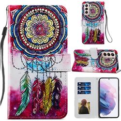 Dreamcatcher Smooth Leather Phone Wallet Case for Samsung Galaxy S21 Plus
